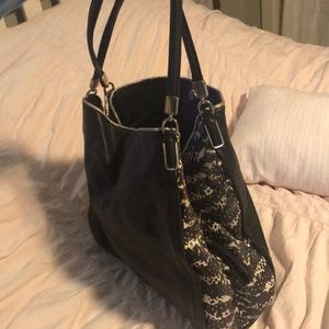 Coach black and white bag!